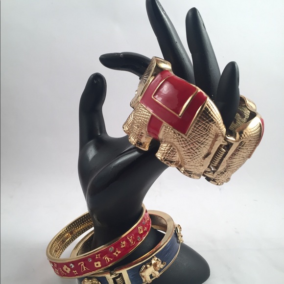 Three gold and enamel bracelets! - Picture 7 of 7